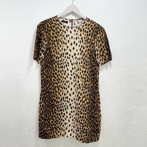 R13 Cheetah Print Shirt Dress - Picture 2 of 6